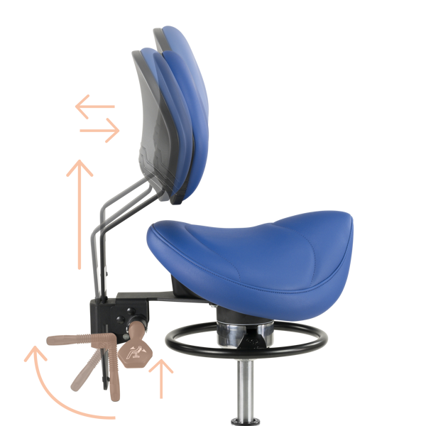 Lever Height And Depth Adjustment Lumbar Support