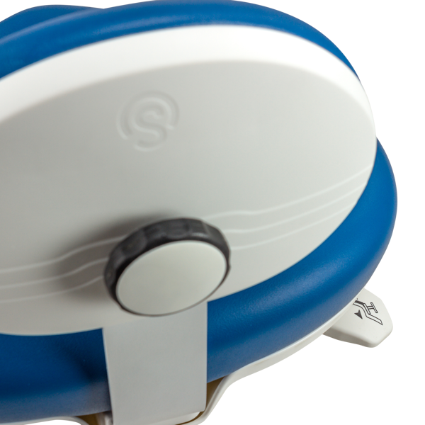 Score Apical knob to adjust the height of the pelvic support 