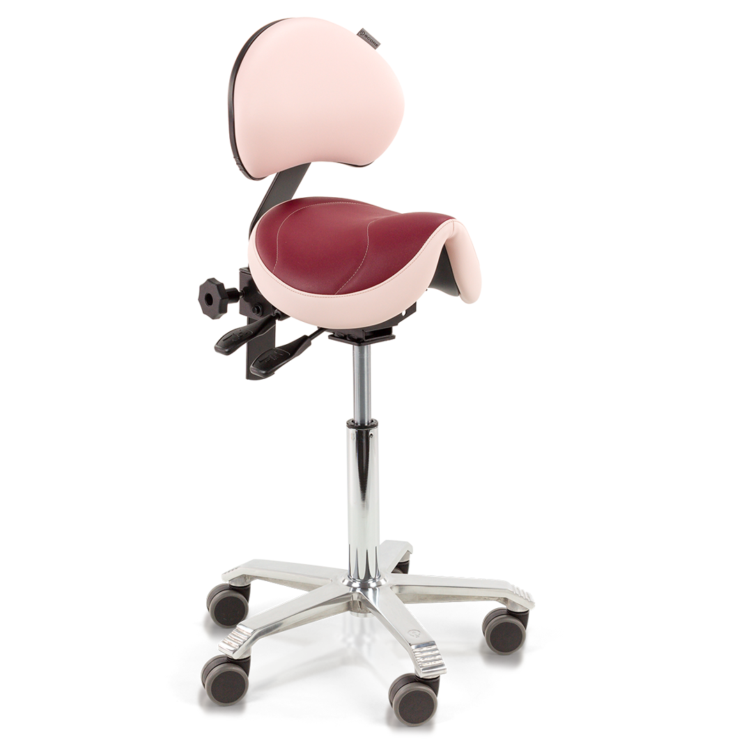 Amazone Met Lendensteun Stamskin Bicolor Burgundy Red Blush (1)